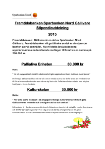 Framtidsbanken Sparbanken Nord Gällivare