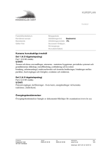 kursplan - Högskolan Väst