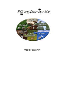 Vad är en art?