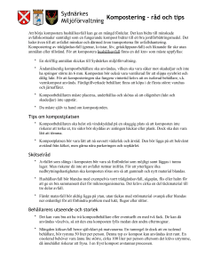 Kompostering – råd och regler