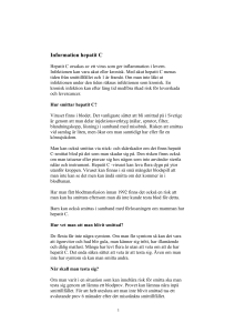 Information om hepatit C