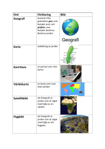 Ord Förklaring Bild Geografi Karta Kartritare Världskarta Satellitbild