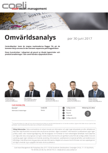 Omvärldsanalys per 31 maj 2017