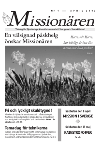 En välsignad påskhelg önskar Missionären