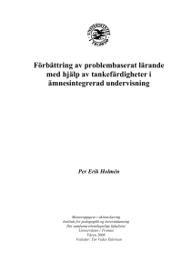 Förbättring av problembaserat lärande med hjälp av
