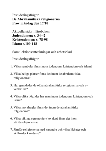 De Abrahamitiska religionerna