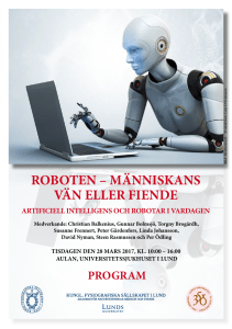 roboten – människans vän eller fiende