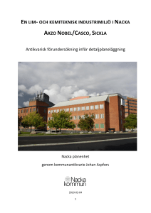 en lim- och kemiteknisk industrimiljö i nacka akzo