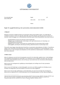 Regler för uppgiftsfördelning i det systematiska arbetsmiljöarbetet