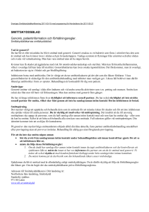 SMITTSKYDDSBLAD Gonorré, patientinformation och
