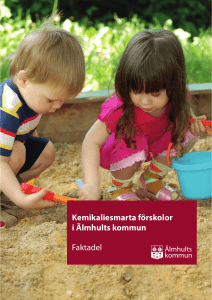 Kemikaliesmarta förskolor i Älmhults kommun Faktadel