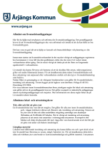 Allmänt om livsmedelsanläggningar Allmänna lokal