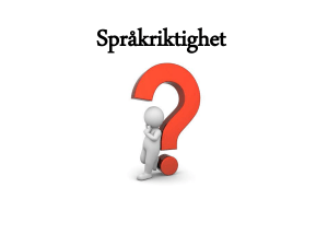 Språkriktighet