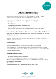 Enkätundersökningar