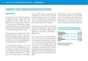 FAKTA OM ÖRESUNDSREGIONEN