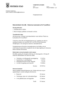 Nämndinitiativ från (M) – Redovisa kostnaderna för
