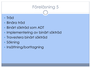 Algoritmer och datastrukturer