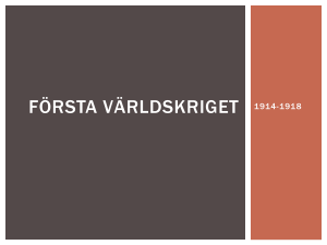 första världskriget