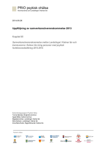 PRIO psykisk ohälsa - Regionförbundet i Kalmar län