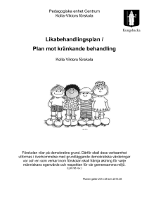 Ansvar för planens genomförande