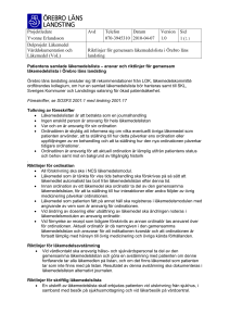 Statusrapport delprojekt läkemedel 2009-09-25