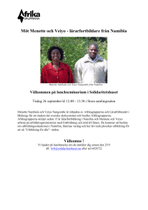 Afrikagrupperna är en enskild organisation och erhåller bidrag från