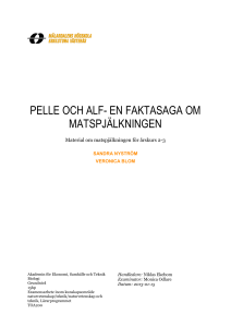pelle och alf- en faktasaga om matspjälkningen