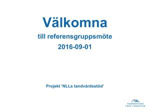 Referensgruppsmöte 160901