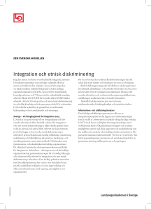 Integration och etnisk diskriminering