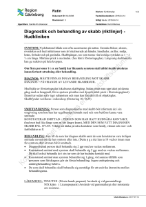 Diagnostik och behandling av skabb (riktlinjer)