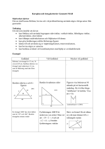 betygskriterier MAB geometri