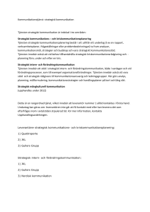 strategisk kommunikation, info till Avantra