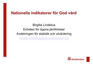 Nationella indikatorer för God vård
