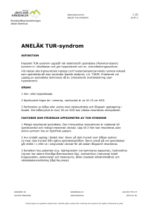 ANELÄK TUR-syndrom