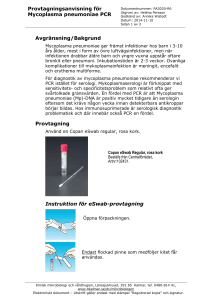 Provtagningsanvisning för Mycoplasma pneumoniae PCR
