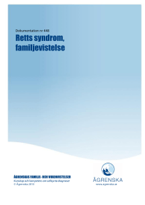 Retts syndrom, familjevistelse