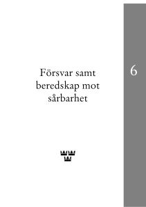 Försvar samt beredskap mot sårbarhet