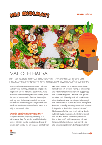 mat och hälsa - Livsmedelsverket