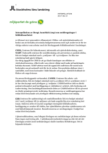 1 Interpellation av Bengt Annebäck (mp) om neddragningar i