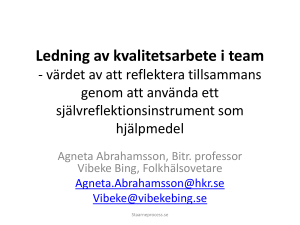 S2b. Ledning av kvalitetsarbete i team