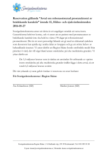 2016-05-27 Res. prostatektomi - Sverigedemokraterna i Region Skåne