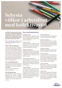 Schysta villkor i arbetslivet med kollektivavtal