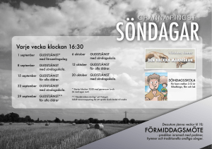 Höstens tema - gränna pingst