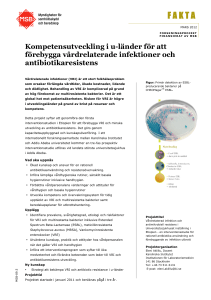 Kompetensutveckling i u-länder för att förebygga vårdrelaterade