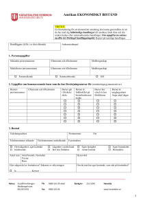 Ansökan EKONOMISKT BISTÅND