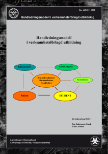 Handledningsmodell i verksamhetsförlagd utbildning