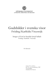 Gudsbilder i svenska visor - GUPEA