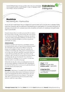 Musiklinje - Furuboda Folkhögskola