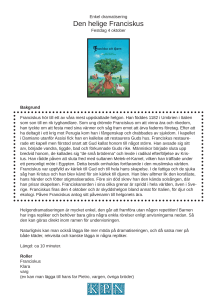 Den helige Franciskus - Katolska Pedagogiska Nämnden
