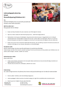 Lokal pedagogisk planering Schack